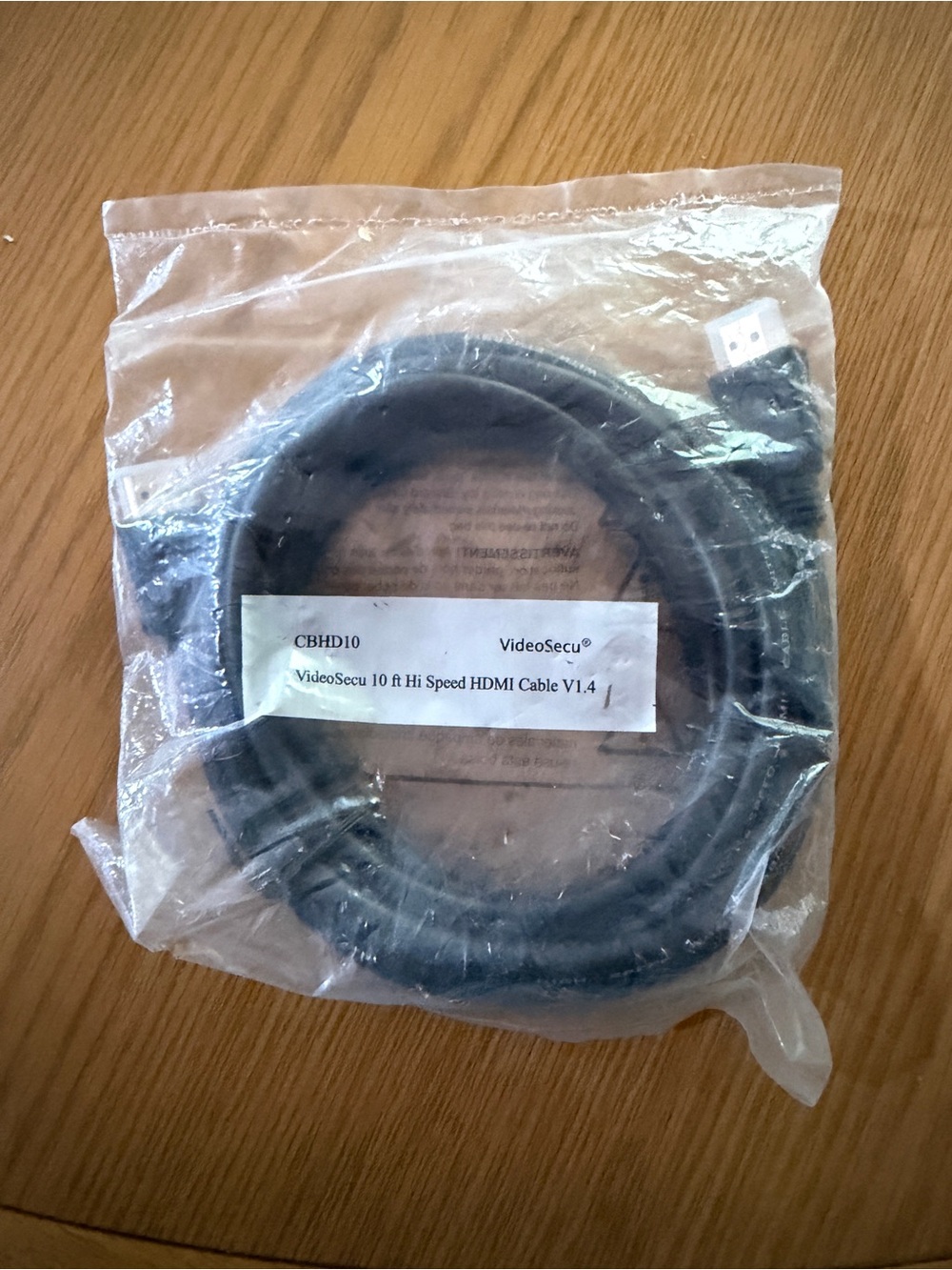 Black HDMI Cable 10 ft - High Speed HDMI V1.4